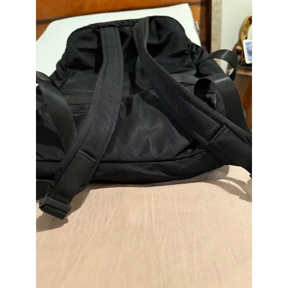 Lululemon New Crew Backpack Black Nylon Laptop Travel Bag Everyday Sporty